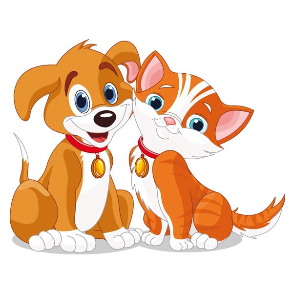 adesivi-murali-per-bambini-cane-e-gatto